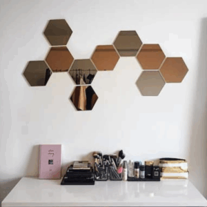 hexagon acrylic mirrors