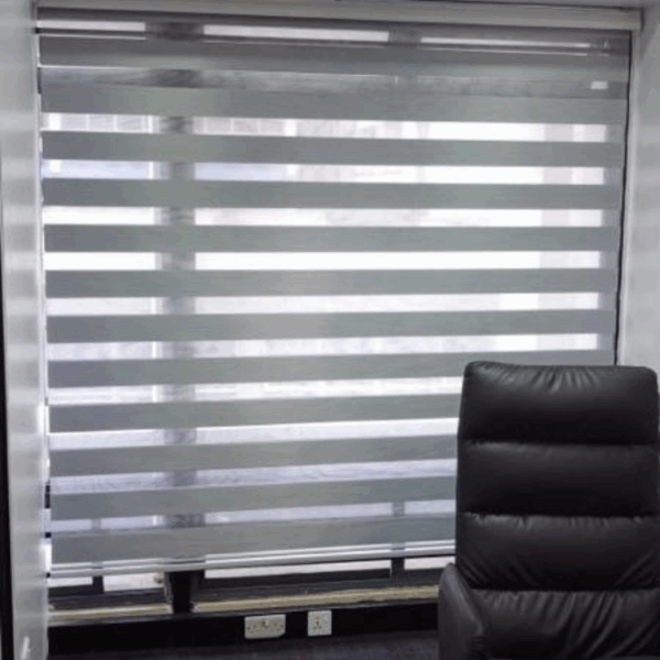 Zebra roller blind