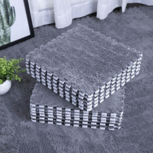 Plush interlocking foam mats