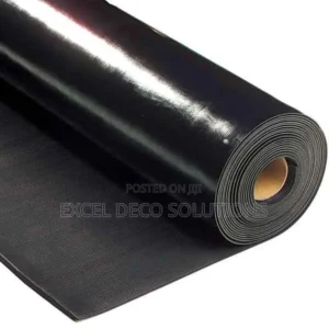 Black Rubber Roll 4mm and 5mm, Plain and Ribbed from Excel Deco Nairobi