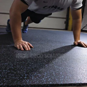 Blue Speckled Rubber Gym Mat from Excel Deco Nairobi