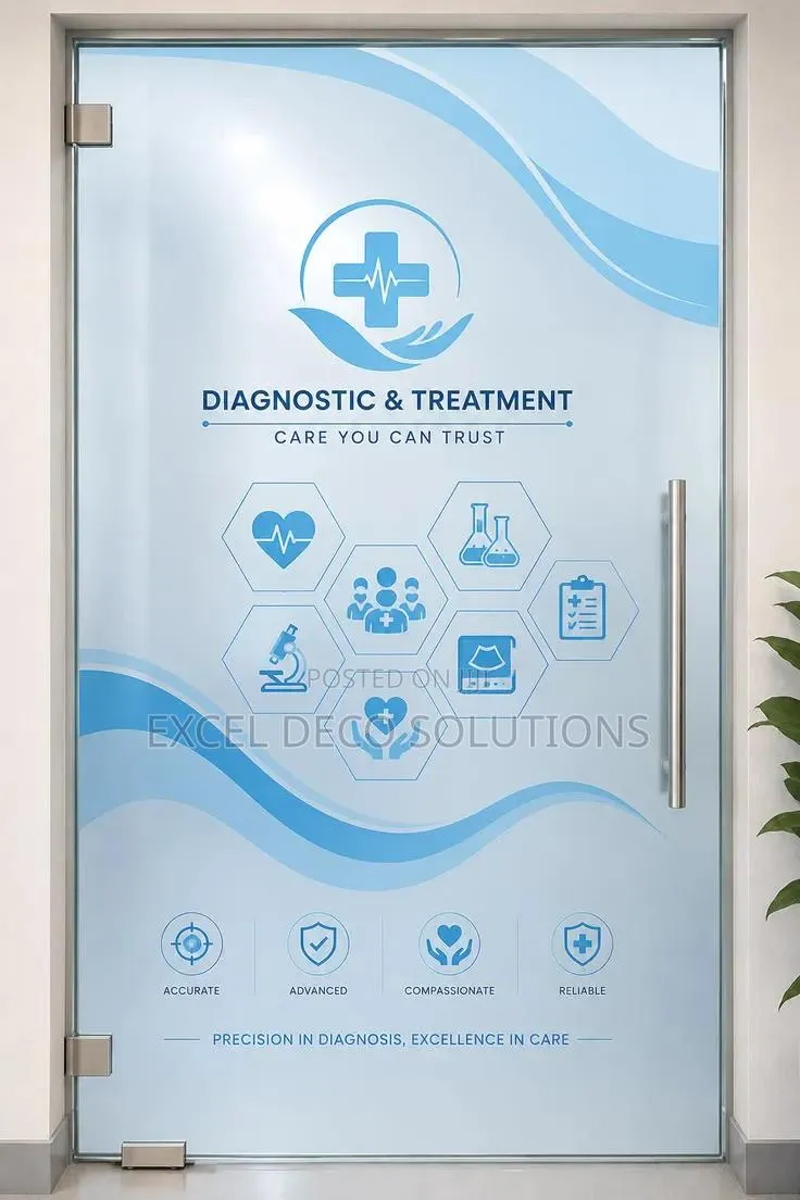 Branded Frosted Film with Logo from Excel Deco Nairobi view 2