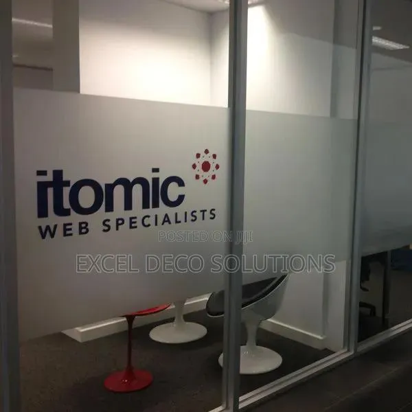Branded Frosted Film with Logo from Excel Deco Nairobi view 3