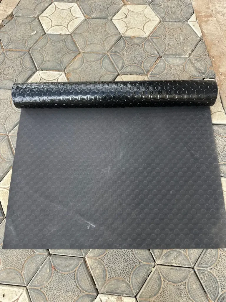 2mm coin rubber mat roll ready to cut to length