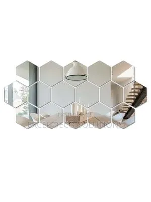Hexagon Mirror Set 12 Pieces from Excel Deco Nairobi