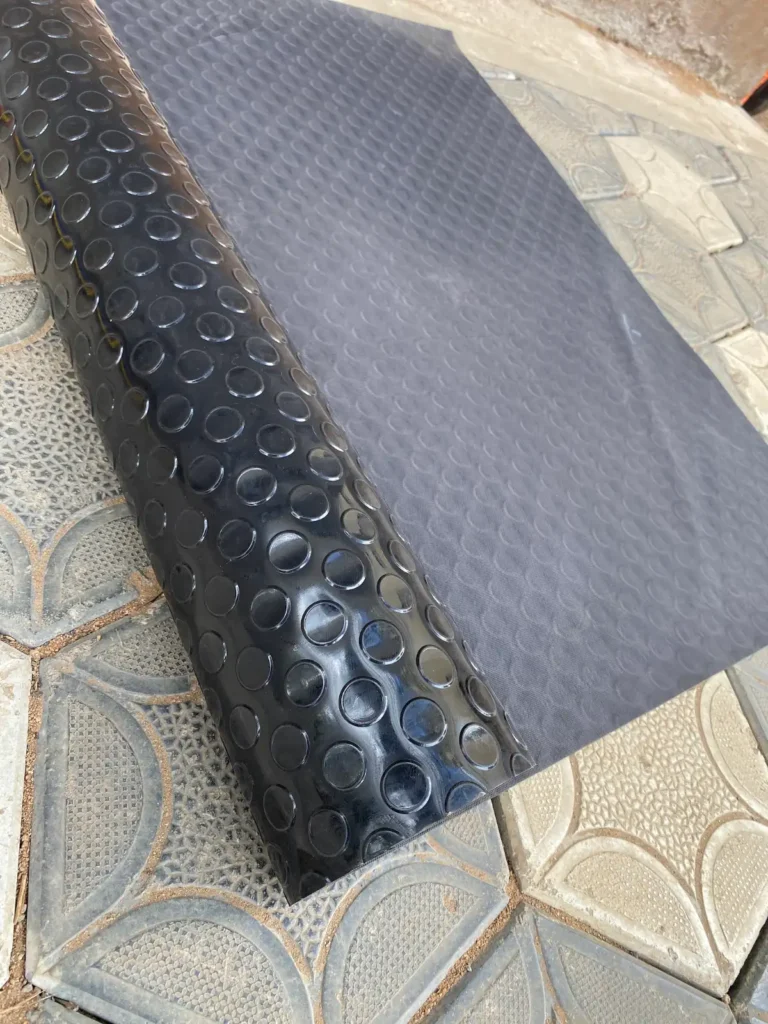 4mm coin rubber mat edge and thickness